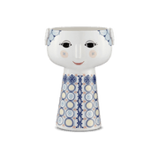 Bjørn Wiinblad Eva Vase, Dark Blue, H: 7.3"
