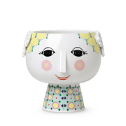 Bjørn Wiinblad Eva Flower Pot on Base, Yellow, H: 5.7"