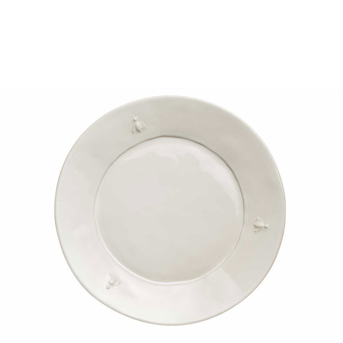 Bee Ceramic Dessert Plate Ecru - 4pk
