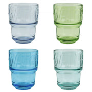 Assorted Colors Water Tumblers – Set of 4