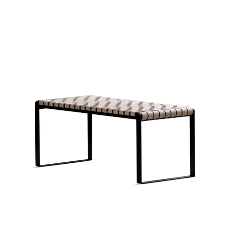 Bent Hansen Plaited Bench Grain Leather, Nature