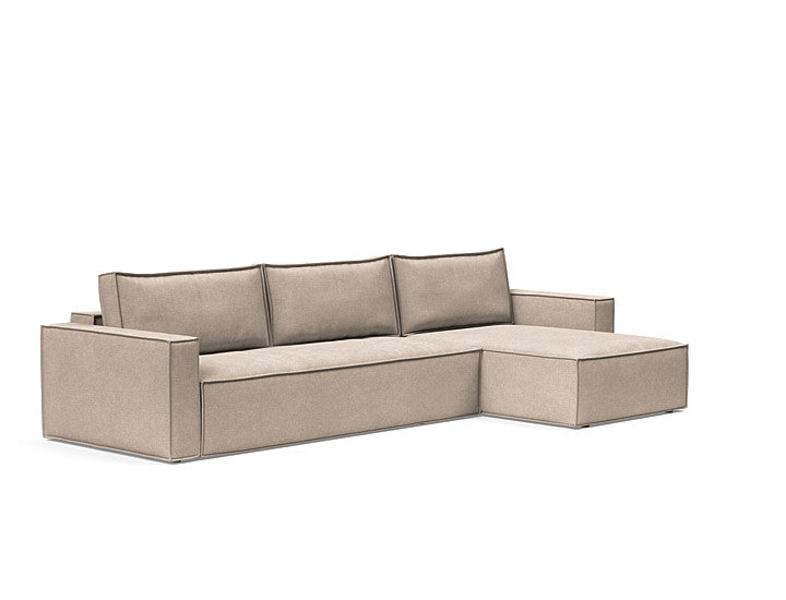 Newilla Sleeper Sofa With Lounger With Standard Arms
