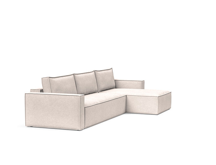 Newilla Sleeper Sofa With Lounger With Standard Arms