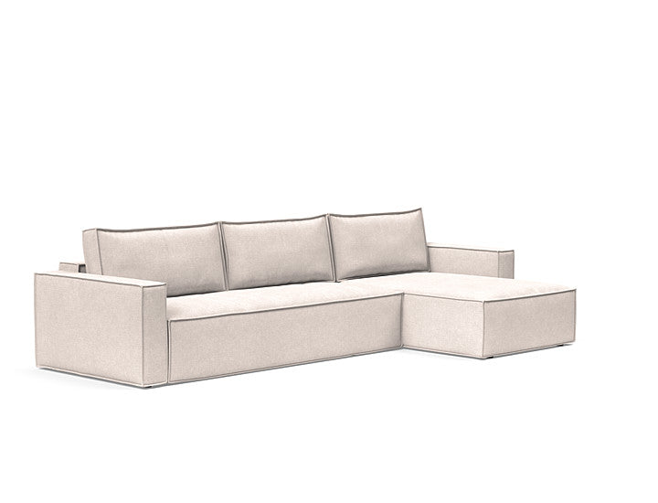 Newilla Sleeper Sofa With Lounger With Standard Arms