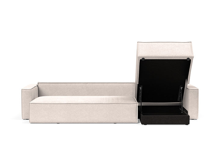 Newilla Sleeper Sofa With Lounger With Standard Arms