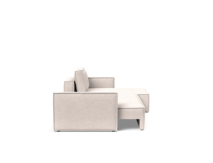Newilla Sleeper Sofa With Lounger With Slim Arms