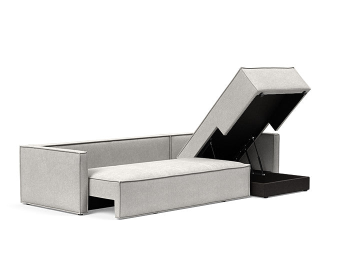 Newilla Sleeper Sofa With Lounger With Slim Arms