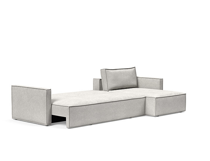 Newilla Sleeper Sofa With Lounger With Slim Arms