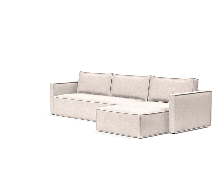 Newilla Sleeper Sofa With Lounger With Slim Arms