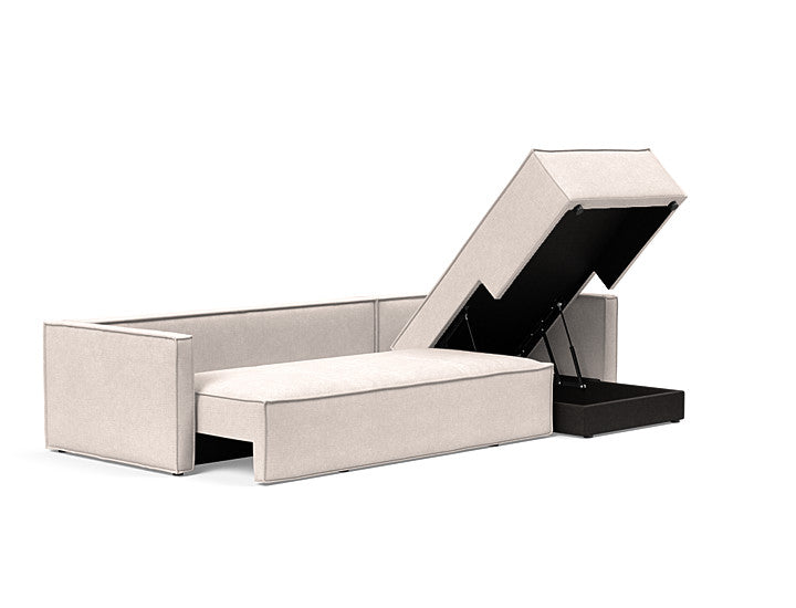 Newilla Sleeper Sofa With Lounger With Slim Arms