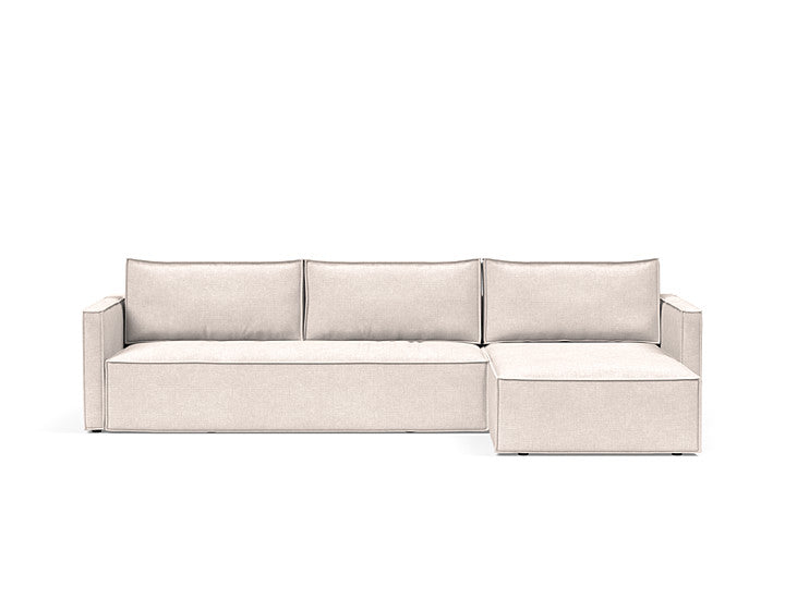 Newilla Sleeper Sofa With Lounger With Slim Arms