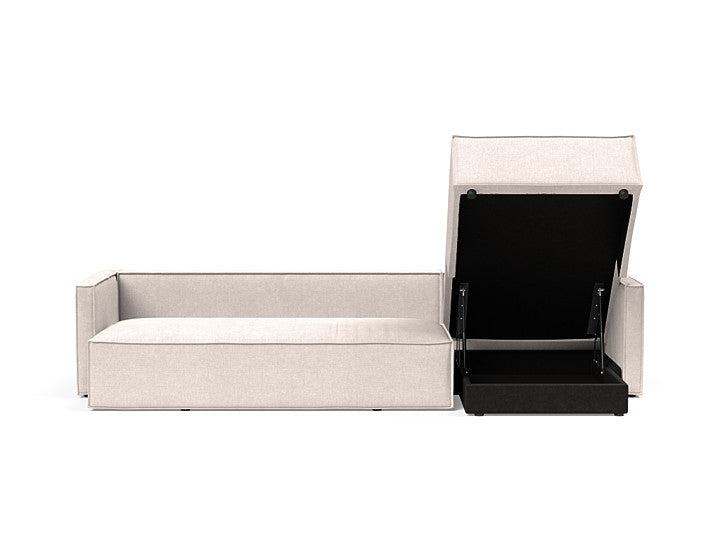 Newilla Sleeper Sofa With Lounger With Slim Arms