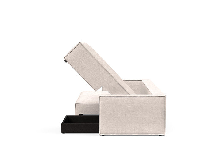 Newilla Sleeper Sofa With Lounger With Slim Arms