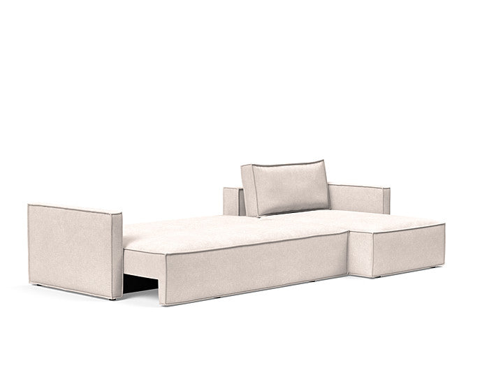Newilla Sleeper Sofa With Lounger With Slim Arms