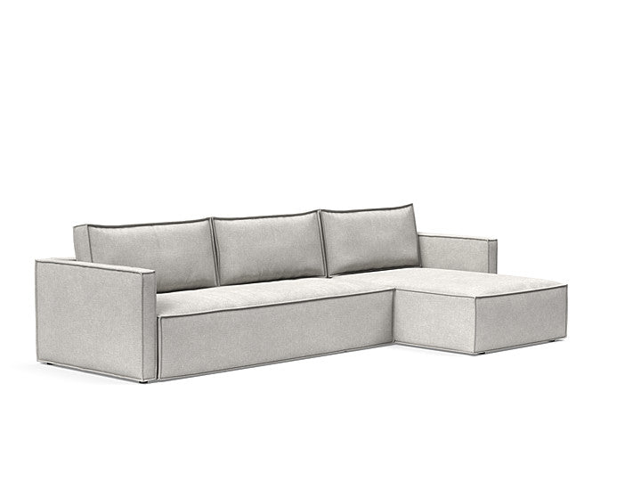 Newilla Sleeper Sofa With Lounger With Slim Arms