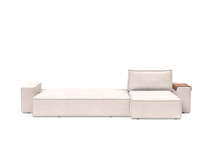 Newilla Sleeper Sofa With Lounger With Wide Arms