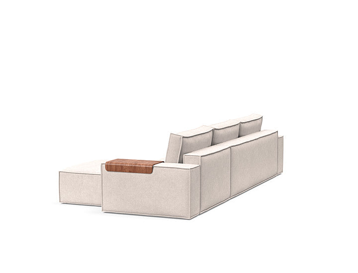 Newilla Sleeper Sofa With Lounger With Wide Arms