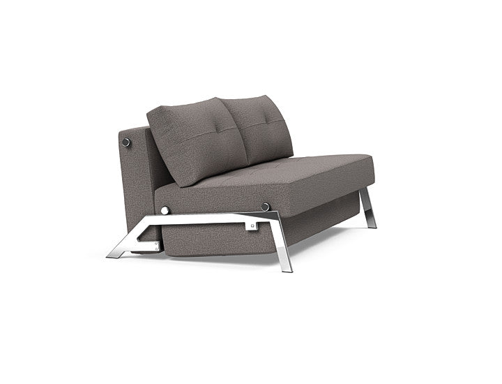 Cubed Sleeper Sofa With Chrome Legs - Full