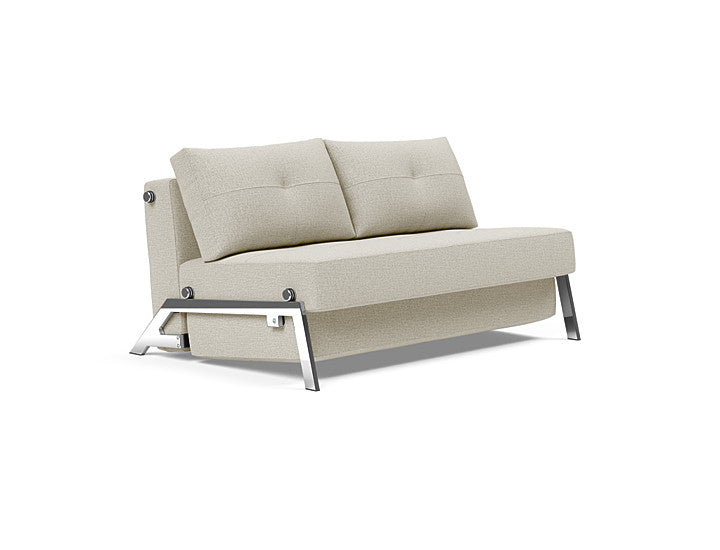 Cubed Sleeper Sofa With Chrome Legs - Full