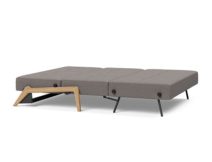 Cubed Sleeper Sofa With Lacquered Oak Legs - Full