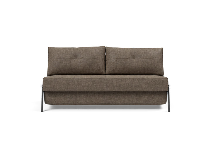 Cubed Sleeper Sofa With Chrome Legs - Queen