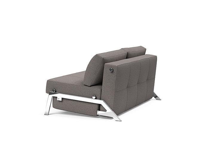 Cubed Sleeper Sofa With Chrome Legs - Queen