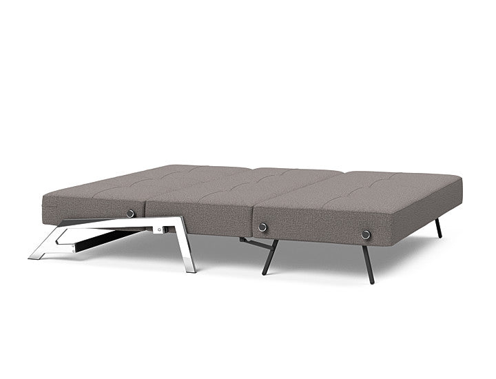 Cubed Sleeper Sofa With Chrome Legs - Queen
