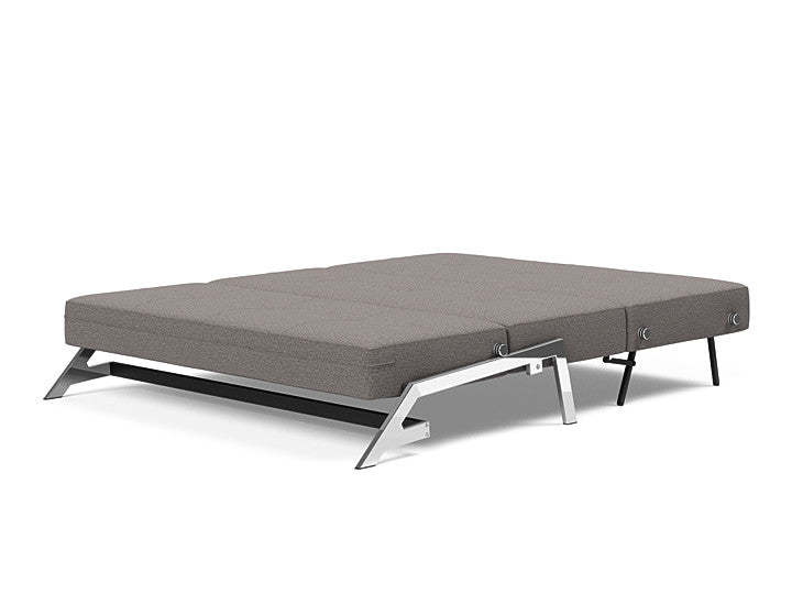 Cubed Sleeper Sofa With Chrome Legs - Queen
