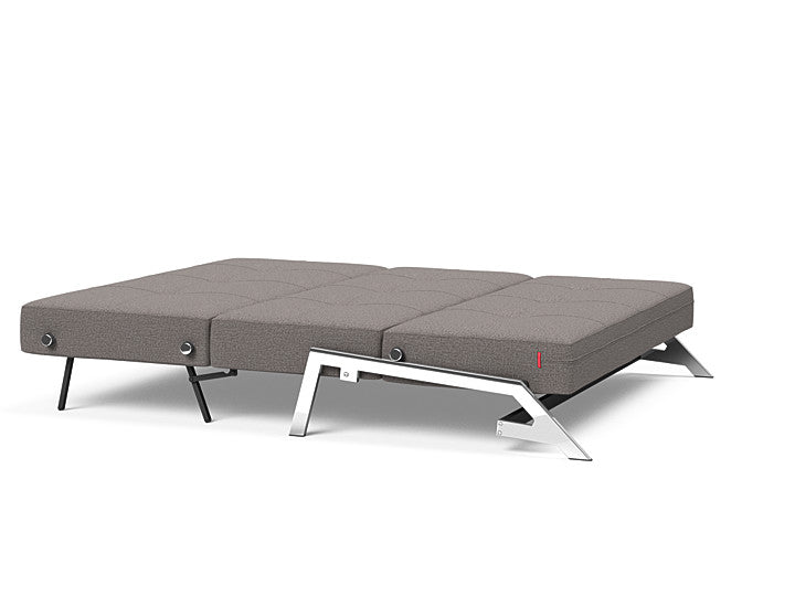 Cubed Sleeper Sofa With Chrome Legs - Queen