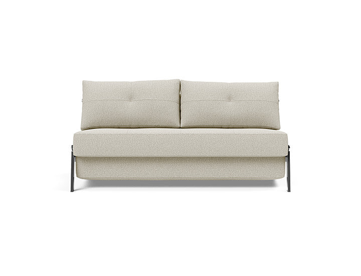 Cubed Sleeper Sofa With Chrome Legs - Queen