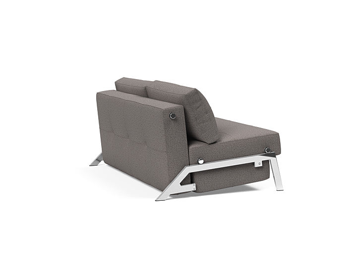 Cubed Sleeper Sofa With Chrome Legs - Queen