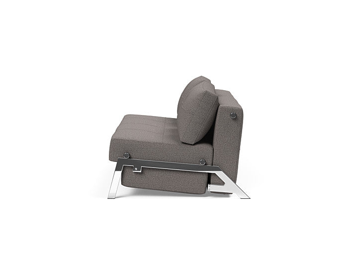Cubed Sleeper Sofa With Chrome Legs - Queen