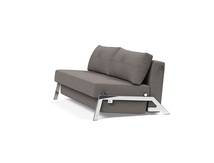 Cubed Sleeper Sofa With Chrome Legs - Queen