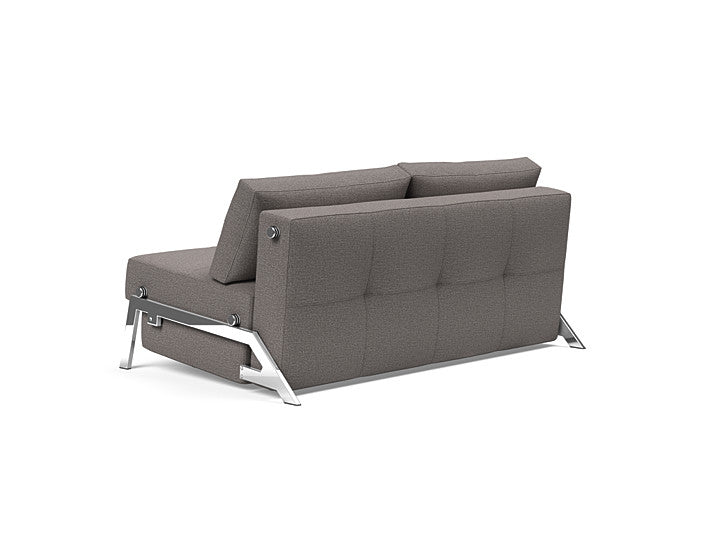 Cubed Sleeper Sofa With Chrome Legs - Queen