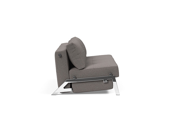 Cubed Sleeper Sofa With Chrome Legs - Queen