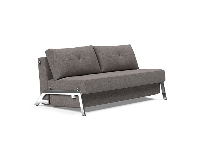 Cubed Sleeper Sofa With Chrome Legs - Queen