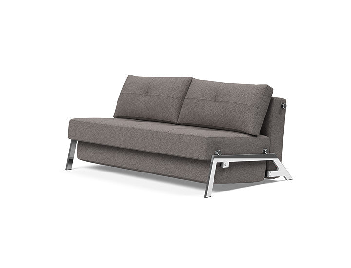 Cubed Sleeper Sofa With Chrome Legs - Queen