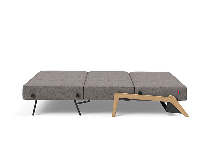 Cubed Sleeper Sofa With Lacquered Oak Legs - Queen
