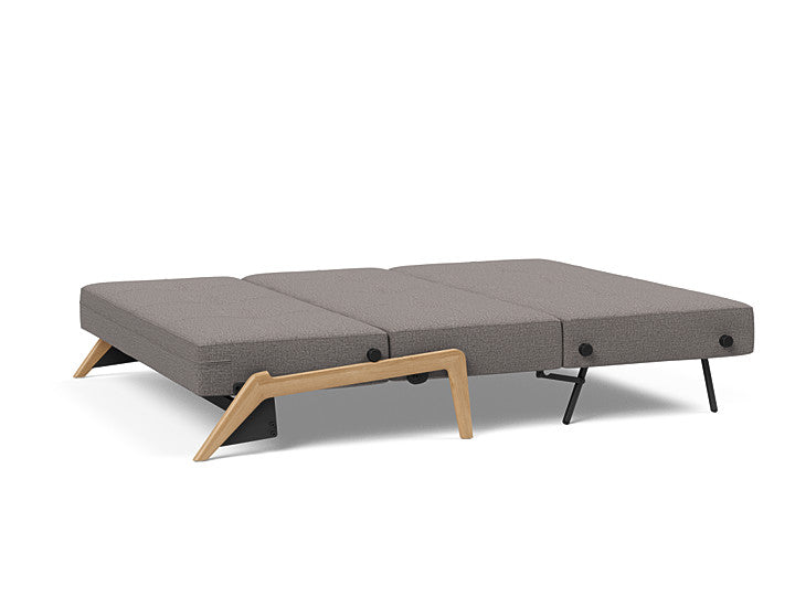 Cubed Sleeper Sofa With Lacquered Oak Legs - Queen