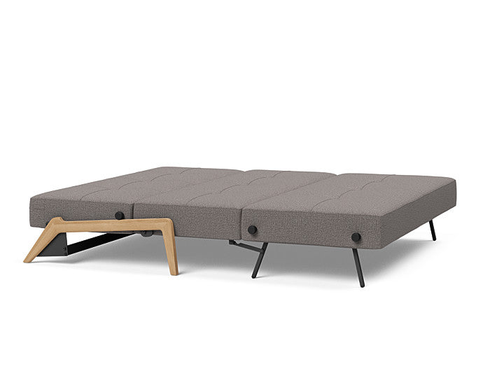 Cubed Sleeper Sofa With Lacquered Oak Legs - Queen