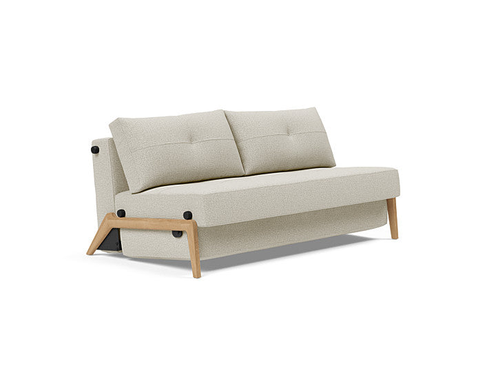 Cubed Sleeper Sofa With Lacquered Oak Legs - Queen