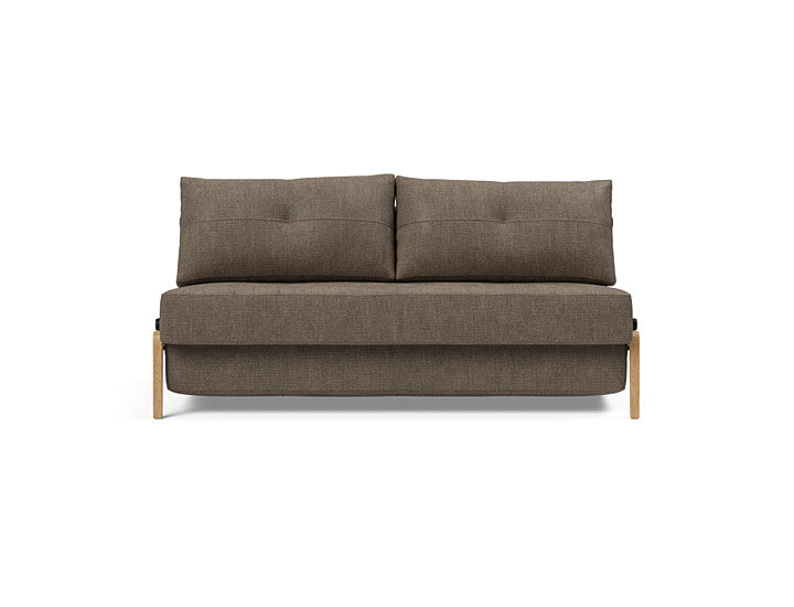 Cubed Sleeper Sofa With Lacquered Oak Legs - Queen