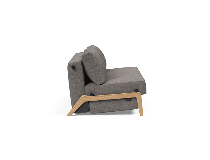 Cubed Sleeper Sofa With Lacquered Oak Legs - Queen