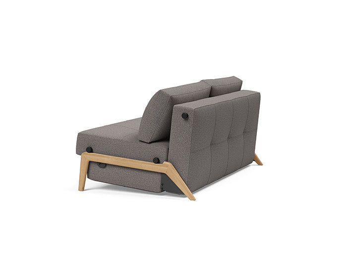 Cubed Sleeper Sofa With Lacquered Oak Legs - Queen