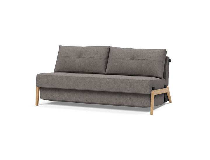 Cubed Sleeper Sofa With Lacquered Oak Legs - Queen