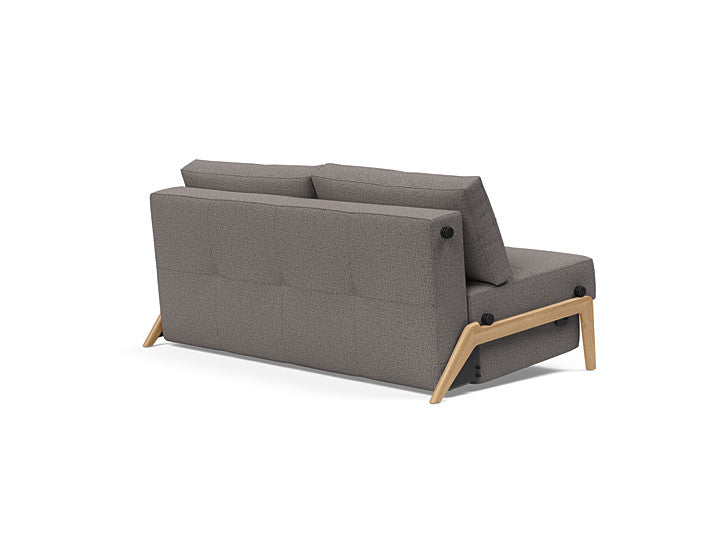 Cubed Sleeper Sofa With Lacquered Oak Legs - Queen