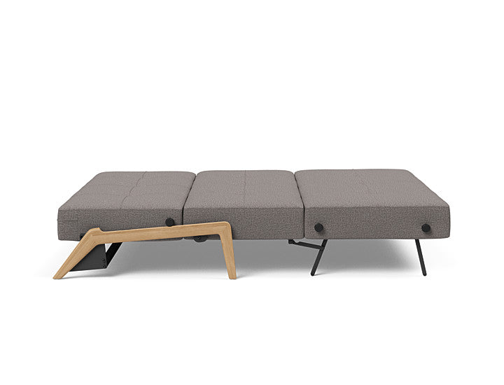 Cubed Sleeper Sofa With Lacquered Oak Legs - Queen