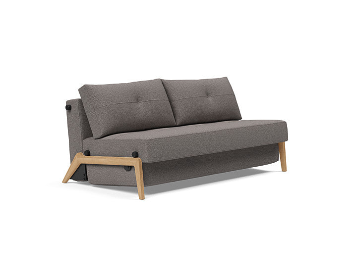 Cubed Sleeper Sofa With Lacquered Oak Legs - Queen