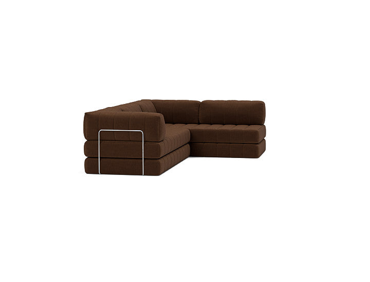 CozyPad Sleeper Sofa L-Shape With Arms