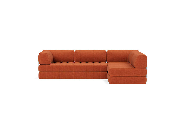 CozyPad Sleeper Sofa L-Shape With Arms